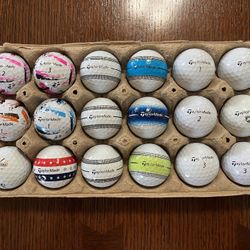 18 Assorted Taylor Made Golf Balls