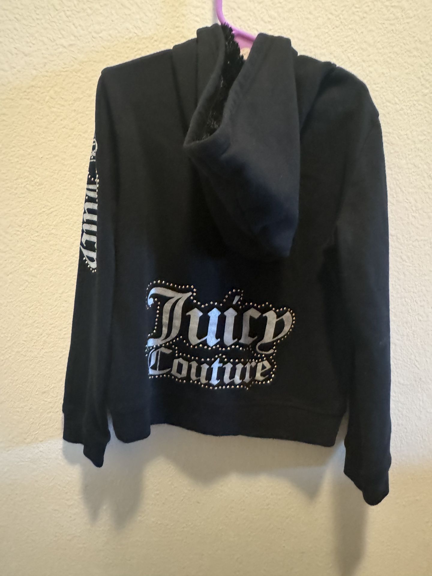 Juicy Couture Little Girl Black Sweater Size 8/10