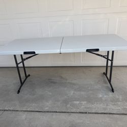Lifetime 6 Feet Foldable Table ( Used Twice)