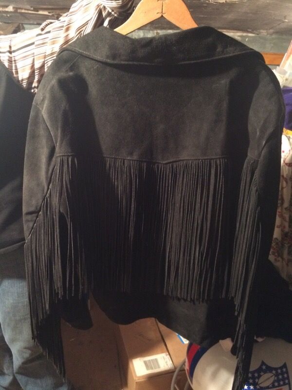Suede fringed jacket