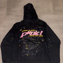 Black Spider “pink!” Hoodie 