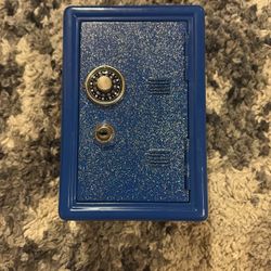 Small blue safe