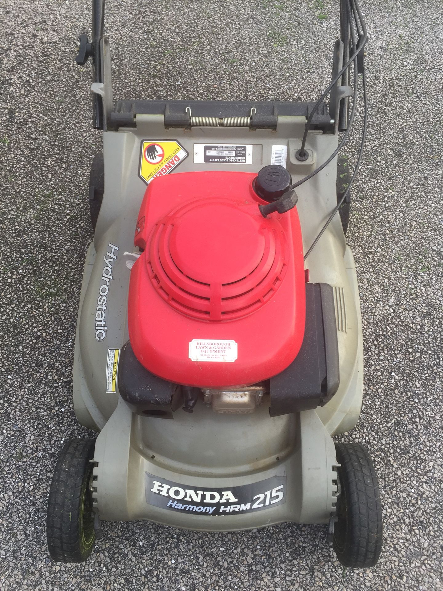 Honda Harmony HRM 215 Self-Propelled Lawn Mower