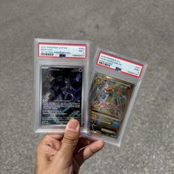 MEWTWO 052 PSA 9 & M CHARIZARD 101 PSA 9