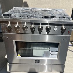 FORNO 36 Inch Gas Range/stove .