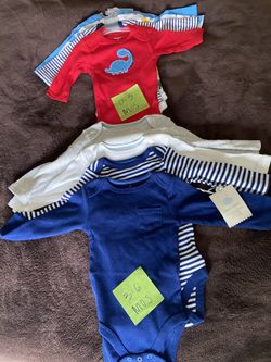 Long sleeve onesie 4 pack