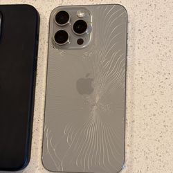 iPhone 15 Pro Max 256GB Att / Cricket Only✅Cracked Both Sides