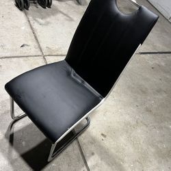 Set Of 2 Chairs Faux Leather good Condition 