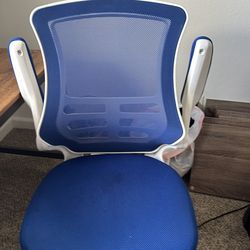 Blue office chair