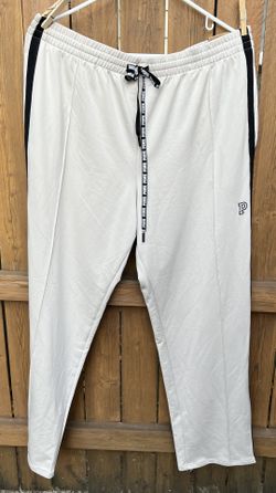 PINK Beige track pants