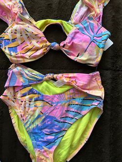 Pretty colorful flattering bikini