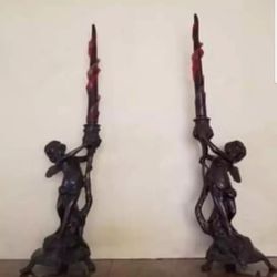 cherub candle holders 