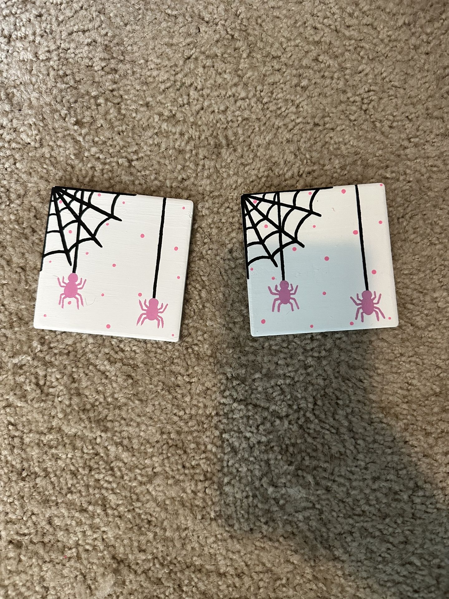 Halloween themed drink coasters