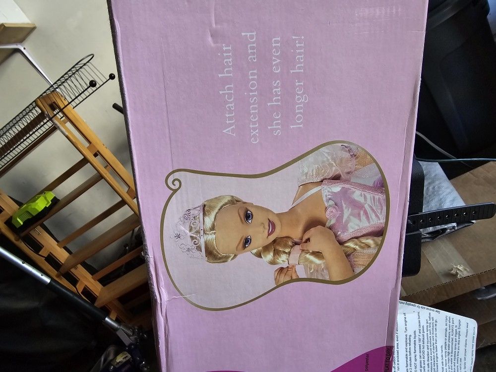 Rapunzel Barbie Doll 3 Ft Tall. Vintage