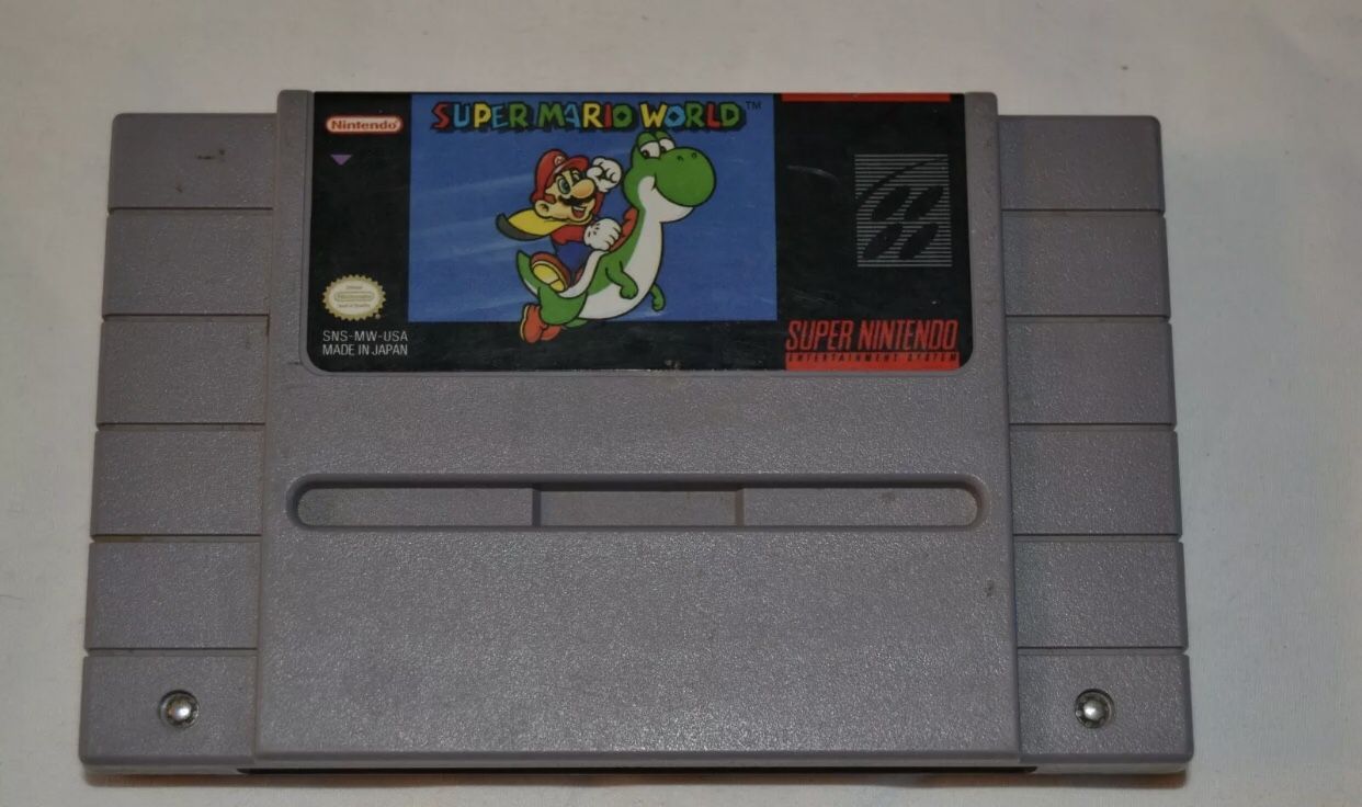 Authentic Super Mario World Super Nintendo Entertainment System SNES Tested Work