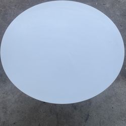 White Round Dining Table 