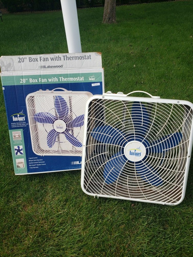 20" Box Floor And Window Fan