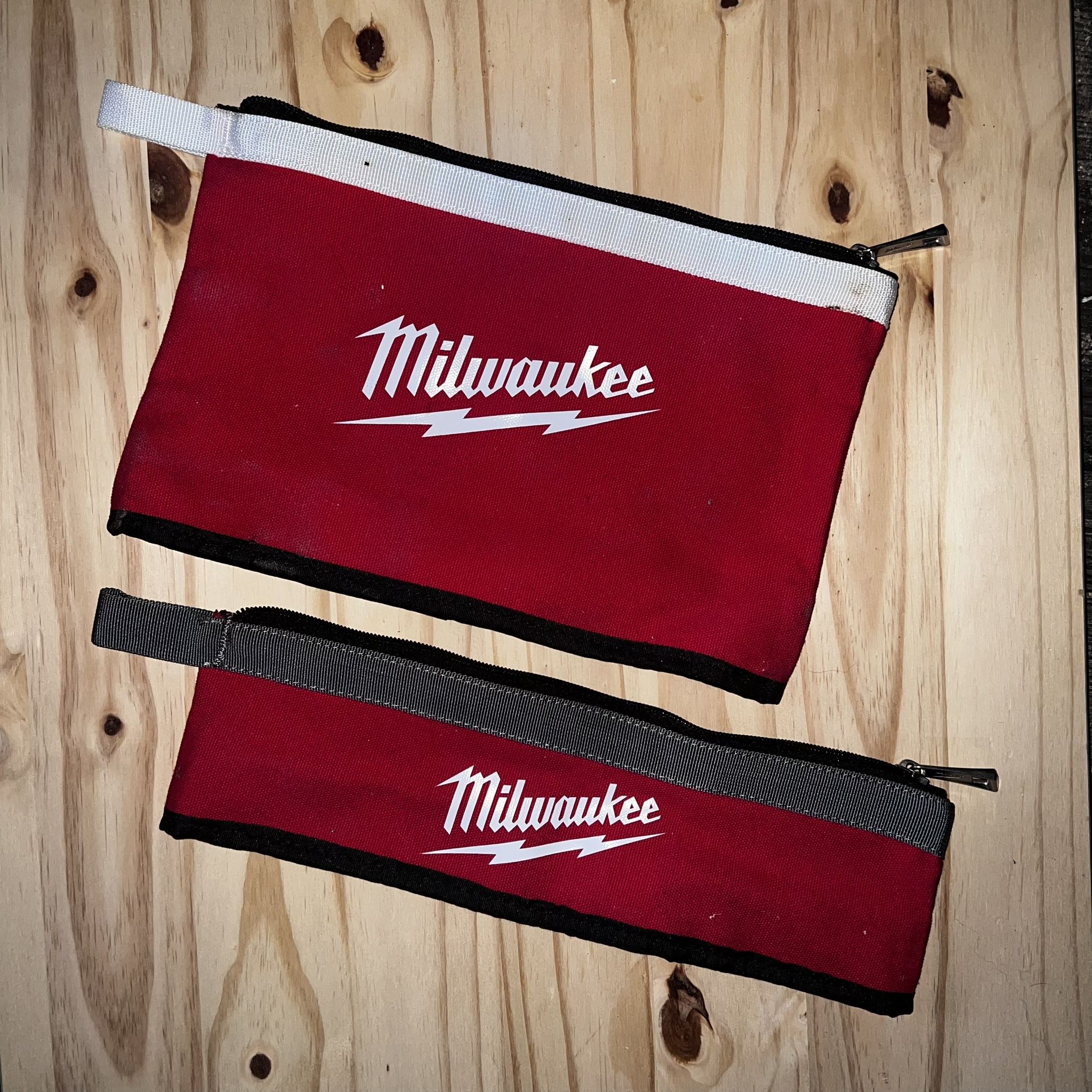 2 Milwaukee Zipper Pouches