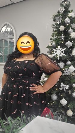Candy Cane Dress 2xl Christmas