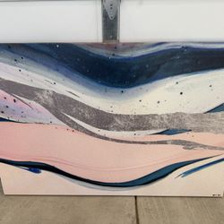 Canvas Artwork 45x30…perfect for bedroom, living room or staging/realtors