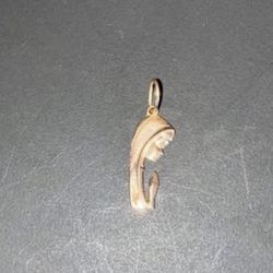 Virgin Mary 22k Gold Pendant