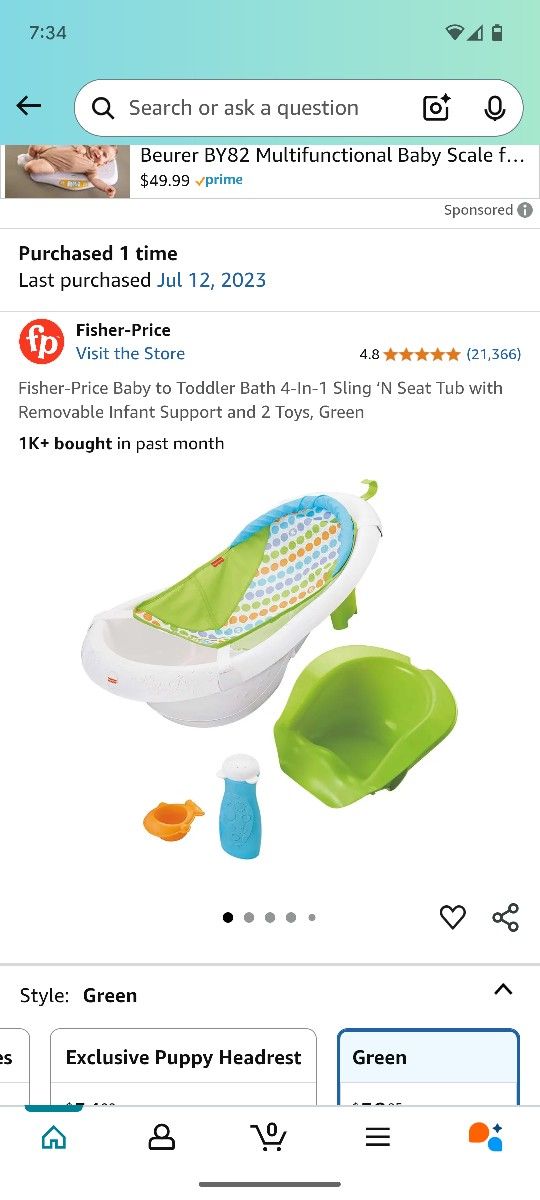 Fisherprice Bathtub