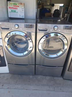 Lg Steam Washer And Steam Gas Dryer