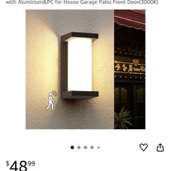 Sytmhoe Front Door Or Wall LED Light-Black-NEW