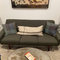 Grey 3-Seat Sofa - Mid Century Modern Style PRICE DROP