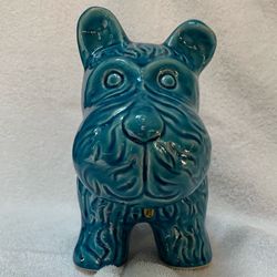 DOG, Ceramic, Teal