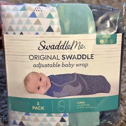 SwaddleMe by Ingenuity Original Swaddles - Size Large, 3-6 Months, 3 Count