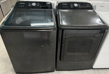 Black Samsung Washer & Dryer Matching Set