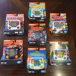 Hasbro Gaming Tiger Electronics (Sonic 3, Little Mermaid, X-Men, Spider Man, Jurassic Park, Transformers, Power Rangers) Electronic LCD Video Game