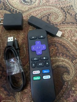 Roku 3800x streaming stick with Power Cable remote, Tested  in Miami Dolphin Mall area.