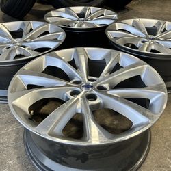  (4) OEM Ford Explorer 2023 2024 10476 95051 OEM rims 21x9 CNC Med Silver Metalic