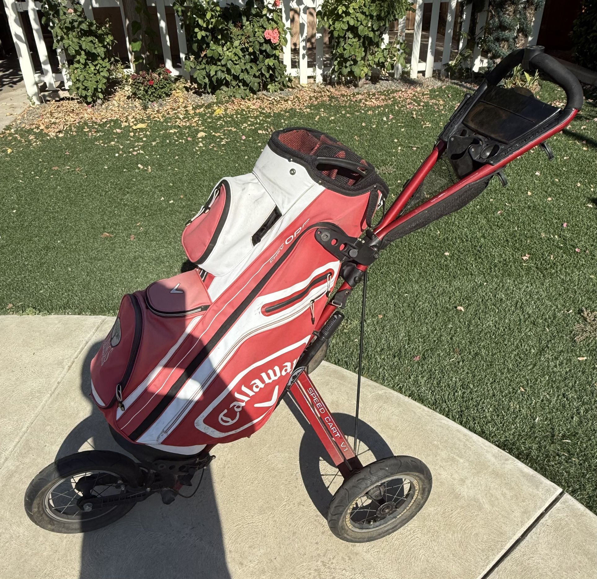 Sun Mountain Speed Cart w/Callaway Golf Bag Bundle