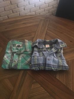 Boys size 5 shirt and flannel