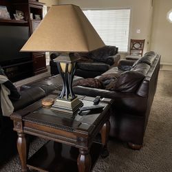 Wood Side Tables With Lamps 