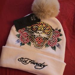 Ed Hardy Pink Beanie