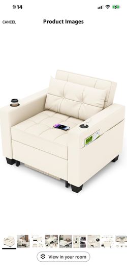 Brand NEW Futon Chair Bed faux leather