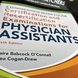 Certification Physician Assistant book