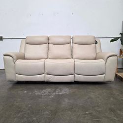 ‼️Liquidation Sale‼️  Sanders Leather Power Reclining Sofa (Free Delivery)