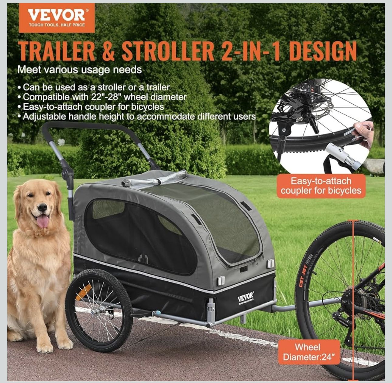 Dog Bike Trailer & Stroller