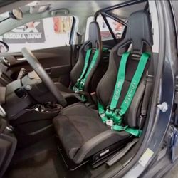 ☆Brand New TAKATA 4-Point Harness 3" Straps CAM LOCK Green Seatbelt ☆VAILD UNTIL 2029☆