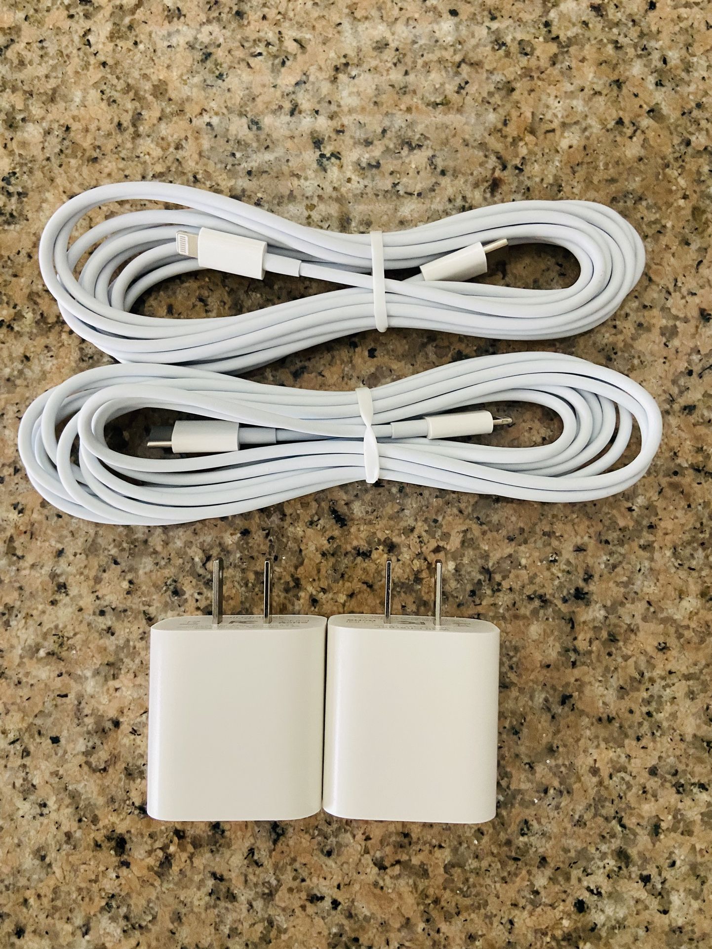 2 Pack Fast Wall Charger 10ft Cord iPhone 14 13 12 11 Pro Max X XR XS 8 7 6 iPad
