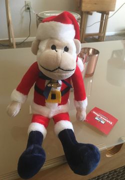 Los Angeles Angels Christmas stuffed animal rally baseball monkey.