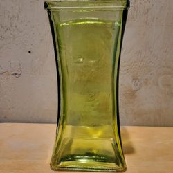 Green Glass Vase