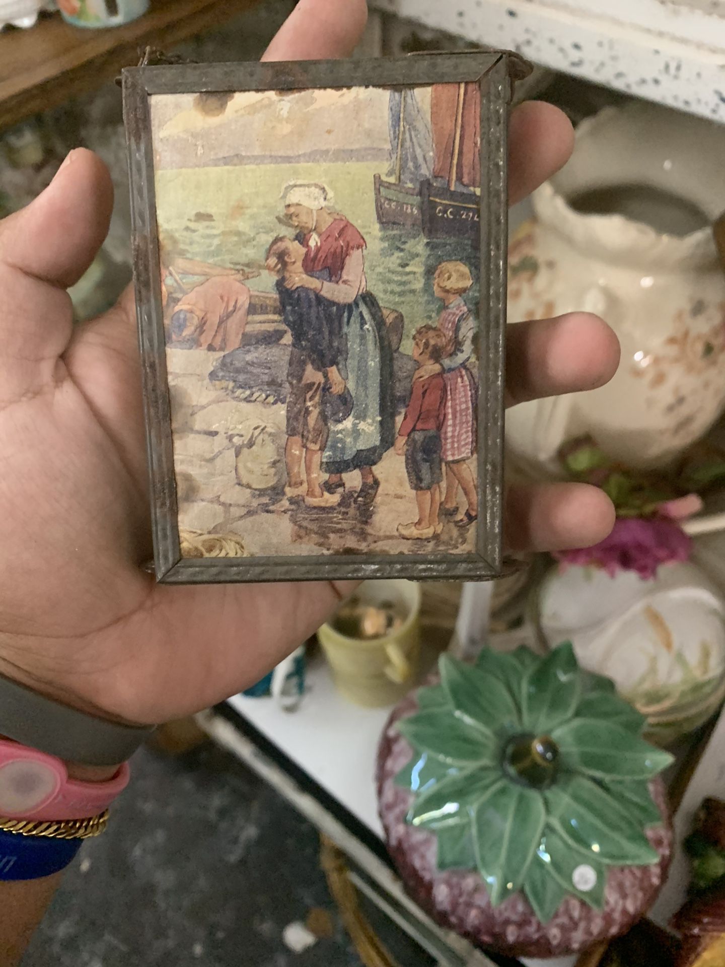 Antique pocket Mirror