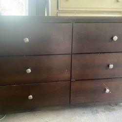 brown dresser 