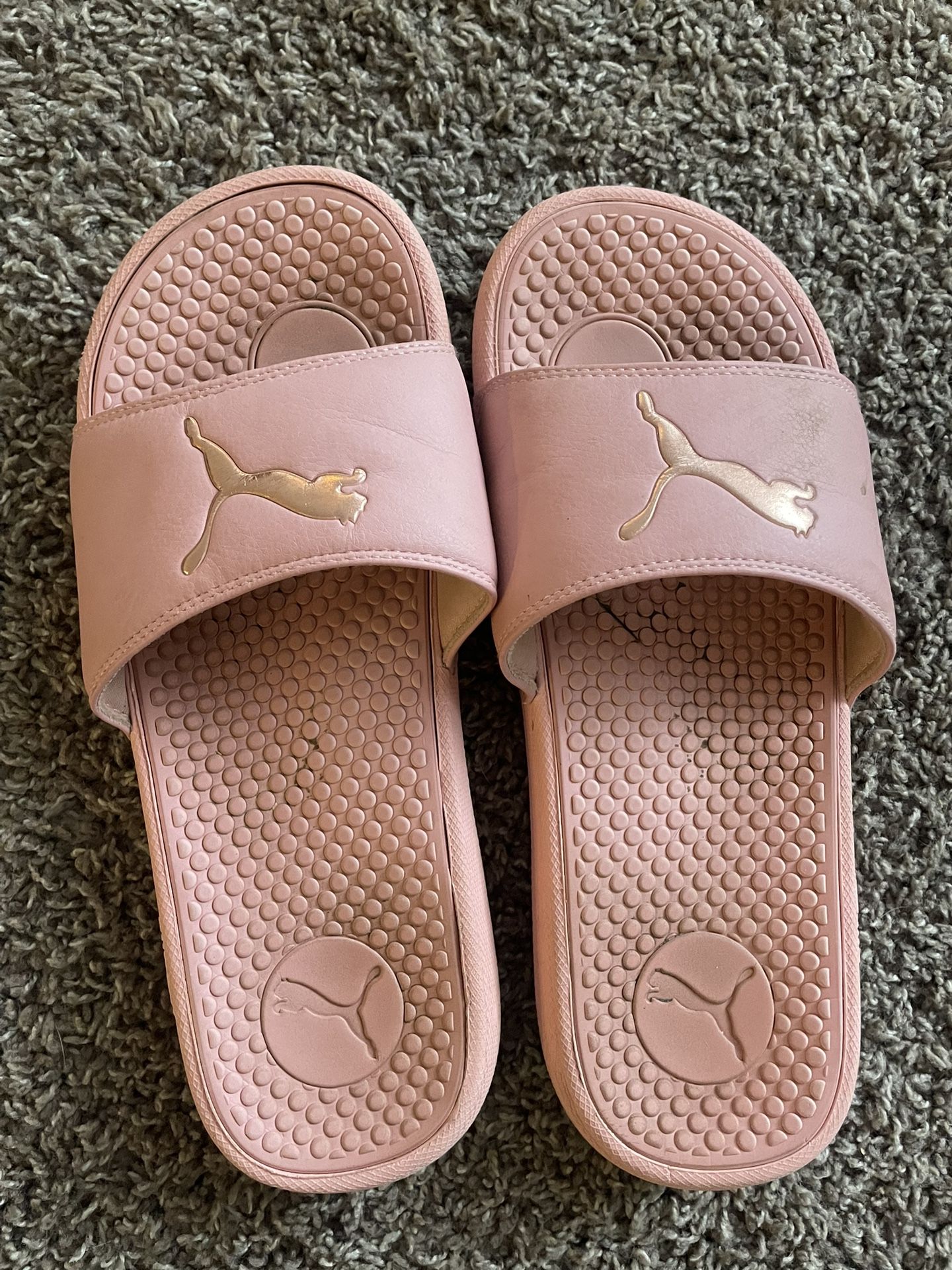 Pink Puma Slides Sandals